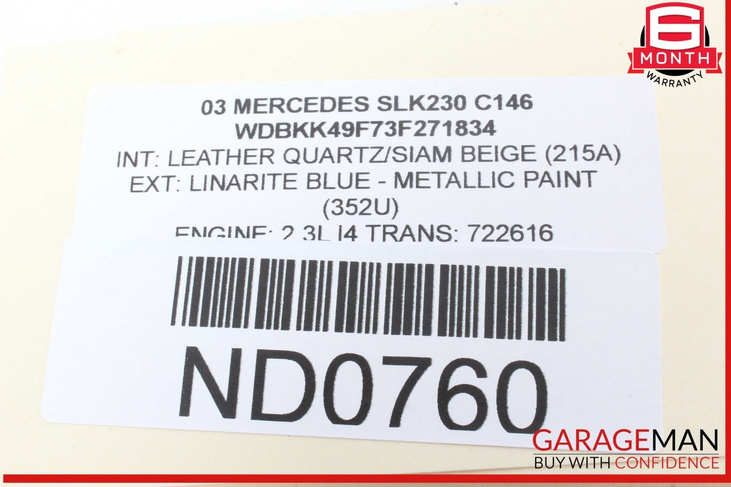 97-04 Mercedes R170 SLK230 SLK320 Engine Fuse Relay Box Control Module OEM