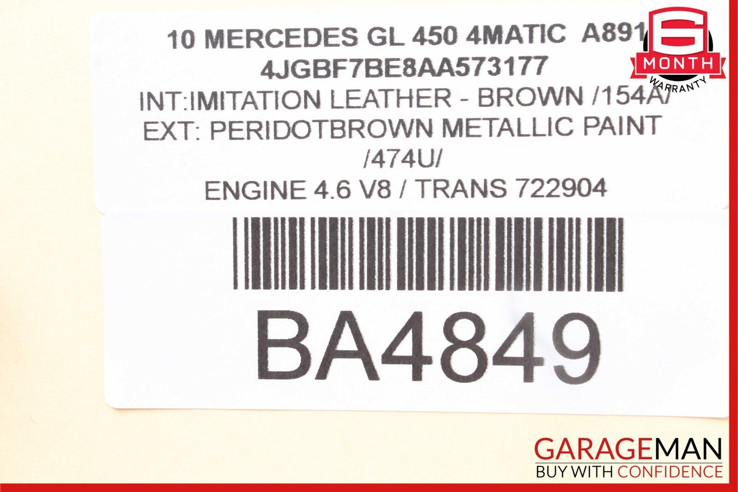 08-18 Mercedes X164 GL450 CLS550 Subwoofer Amp Amplifier Harman Becker OEM