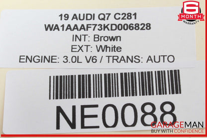 17-19 Audi Q7 BCM Body Computer Control Module Unit 8W0907064ED OEM