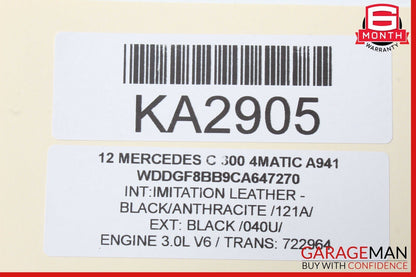 08-14 Mercedes W204 C300 4MATIC Front Left Side Door Lock Latch Actuator OEM