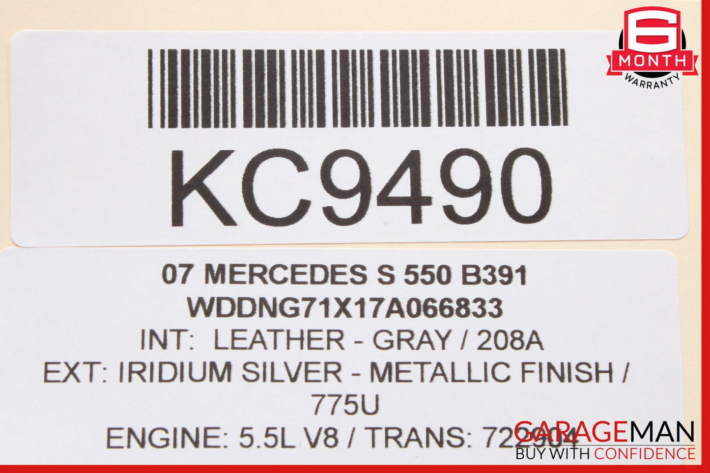 07-09 Mercedes W221 S550 S63 AMG Rear Right Or Left Side Door Controller Module