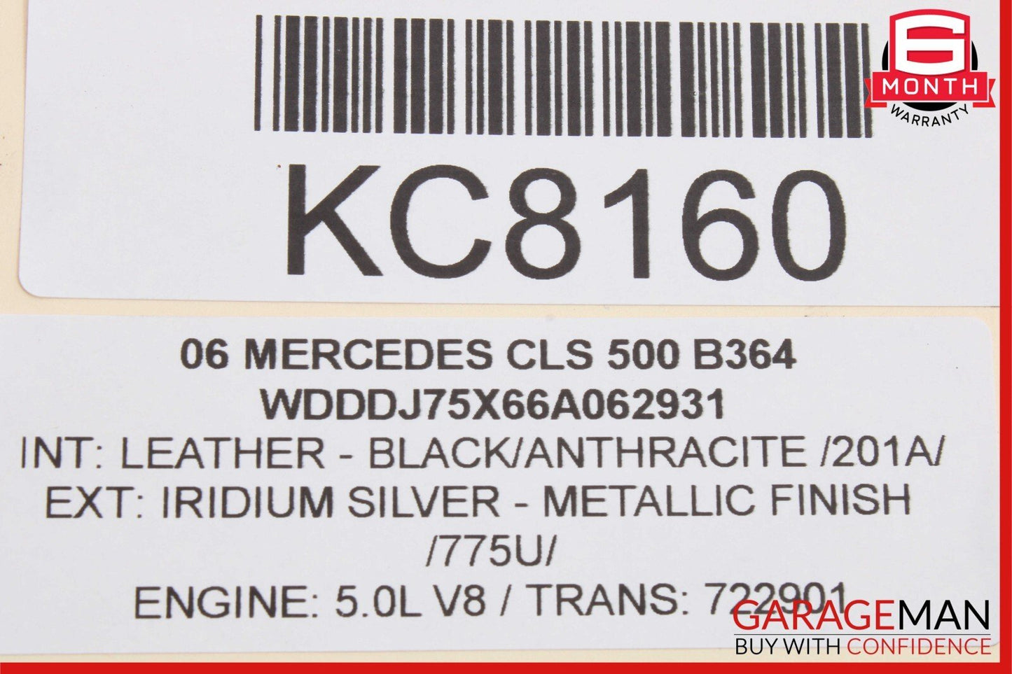 06-11 Mercedes W219 CLS500 Rear Left Door Lock Latch Actuator Keyless Go OEM