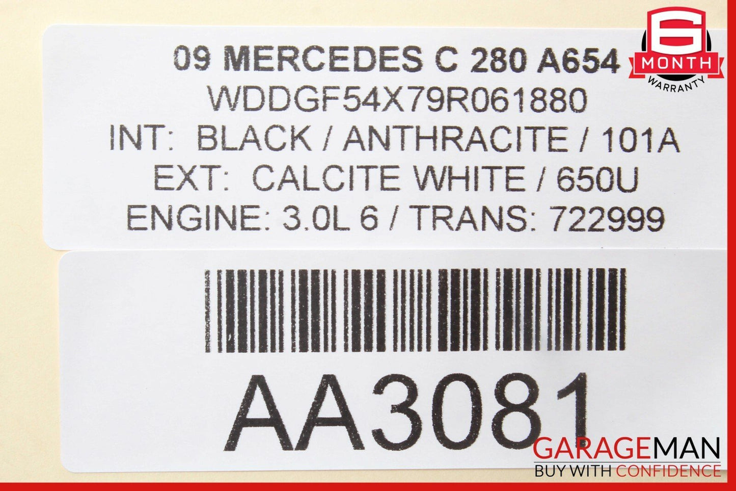 08-15 Mercedes W204 C280 C350 Rear Left or Right Side Upper Control Arm OEM