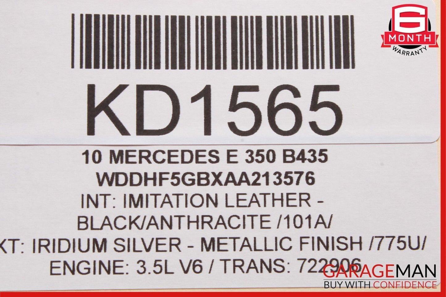 10-11 Mercedes W212 E350 E550 Left Side LED Daytime Running Light Fog Lamp OEM