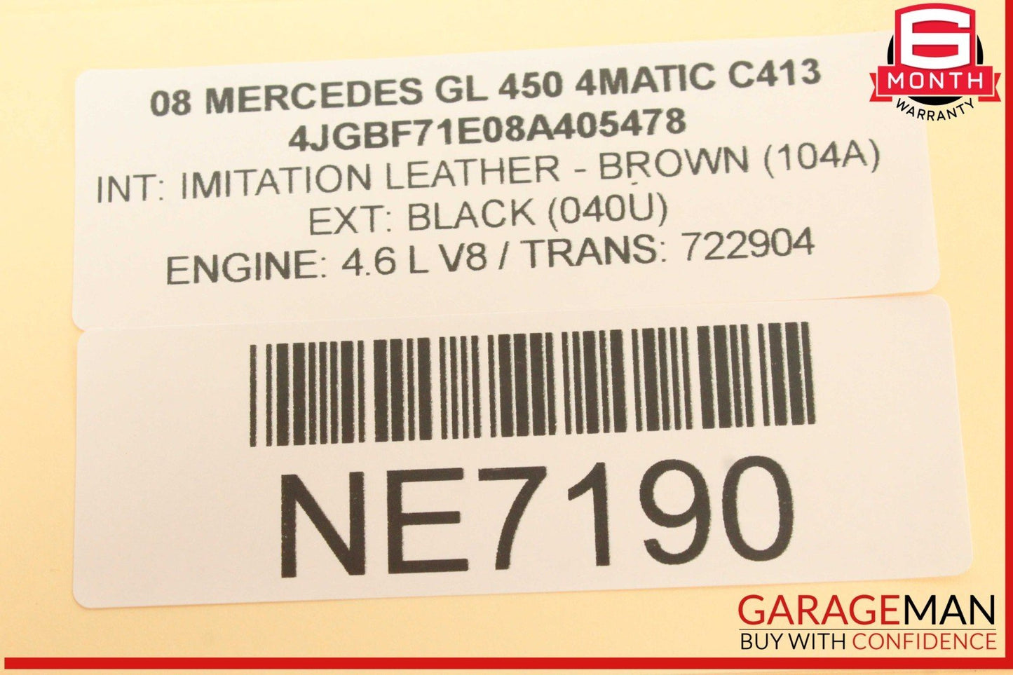 06-12 Mercedes X164 GL450 4MATIC Rear AC A/C Heater Climate Control Switch OEM