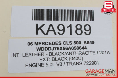 06-11 Mercedes W219 CLS500 Front Right or Left Seat Headrest Head Rest OEM