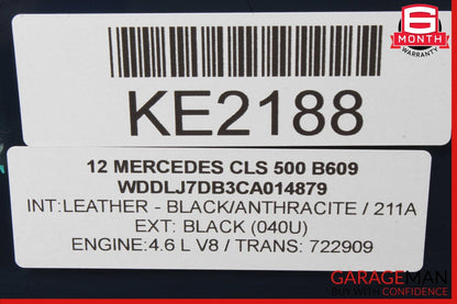 12-18 Mercedes W218 CLS500 CLS550 CLS63 Front Left Side Door Window Glass Tinted