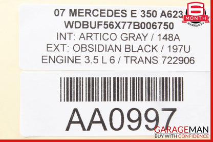 03-09 Mercedes W211 E350 Rear Left Driver Side Exterior Door Handle Flintgray