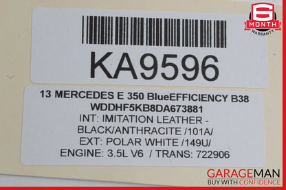 08-20 Mercedes W212 E350 C300 Front Right Side Door Lock Latch Actuator OEM
