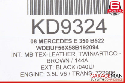 05-12 Mercedes W211 E350 R350 C300 Engine PCV Crankcase Vent Valve Oil Separator