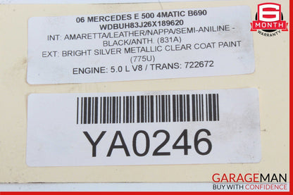 00-08 Mercedes W211 E500 G500 Engine Motor Crankshaft Crank Shaft OEM