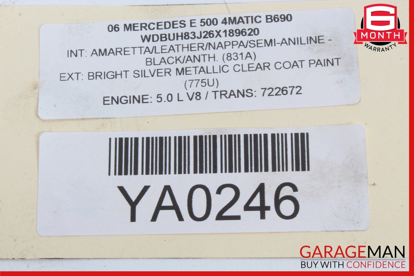 00-08 Mercedes W211 E500 G500 Engine Motor Crankshaft Crank Shaft OEM