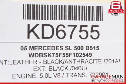 03-08 Mercedes R230 SL500 SL600 Speedometer Odometer Instrument Cluster Gauge