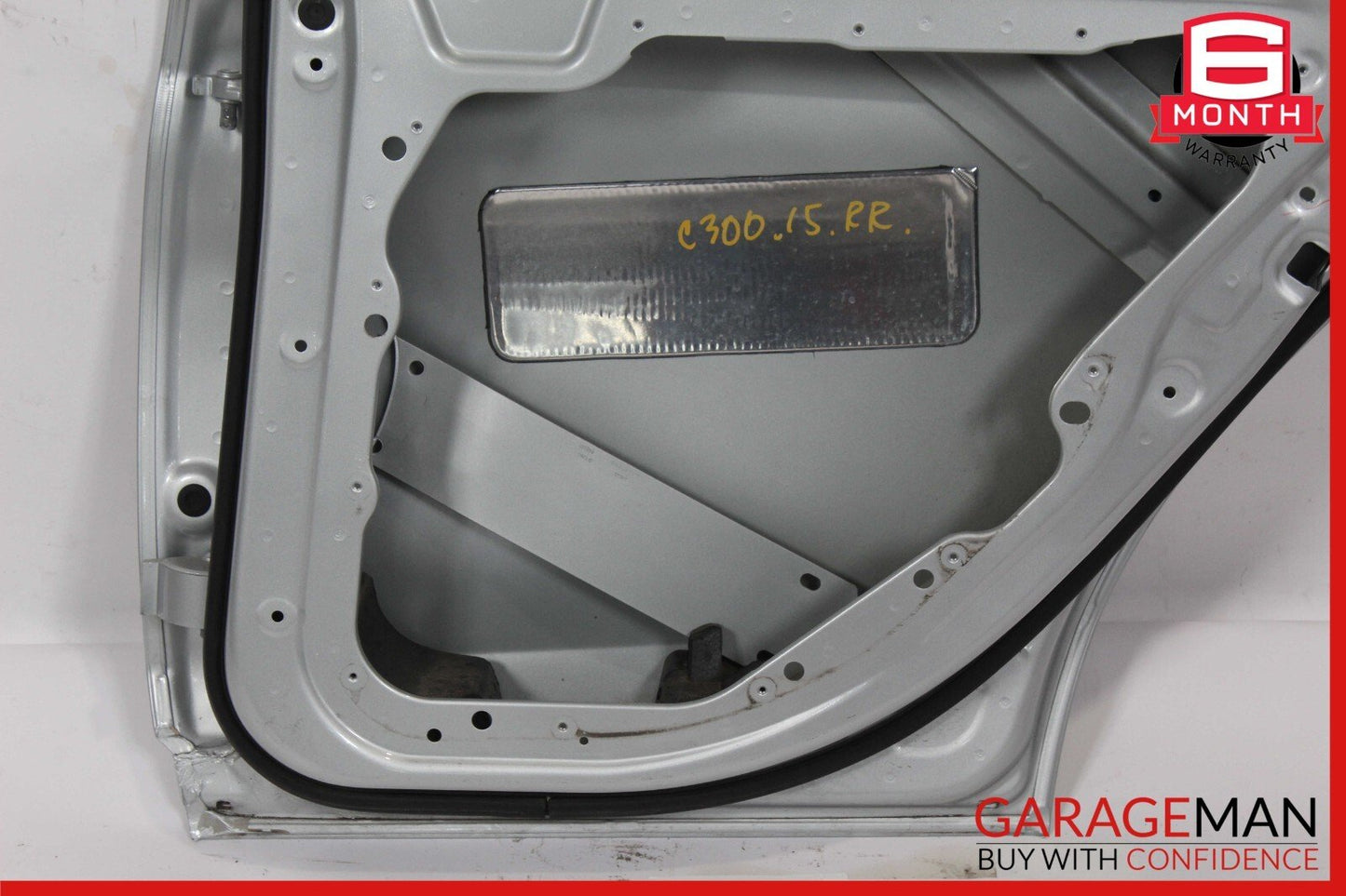 15-20 Mercedes W205 C300 Sedan Rear Right Side Exterior Door Shell Silver OEM
