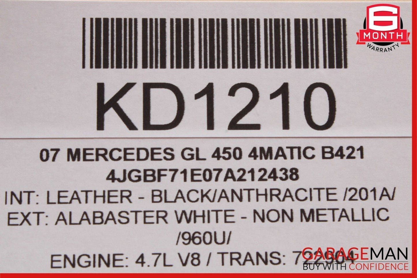 07-12 Mercedes X164 GL450 GL550 Third Seat Row Power Folding Control Module OEM