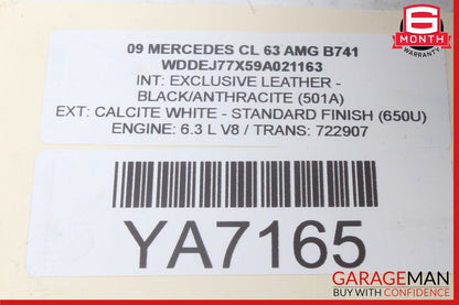 07-11 Mercedes W216 CL63 ML63 R63 AMG Lower Engine Motor Block M156 OEM