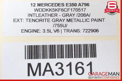 10-16 Mercedes W207 E350 Coupe Rear Left Side Door Window Regulator Motor Unit
