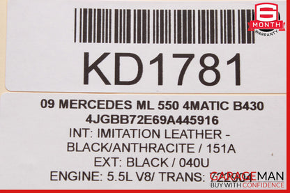 06-13 Mercedes W164 ML550 Front Right Exterior Door Handle Keyless Go OEM