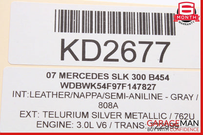 05-13 Mercedes R171 SLK300 Front Left Side Engine Timing Chain Cover Plate OEM
