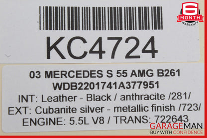 00-06 Mercedes W220 S55 Front Right Side Keyless Go Entry Antenna OEM