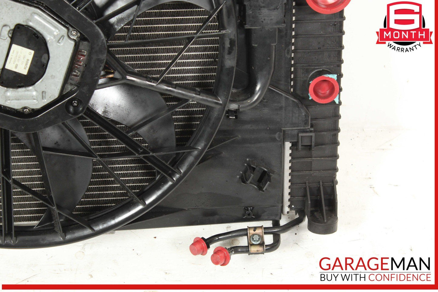 06-09 Mercedes W219 CLS500 Engine Cooling Radiator AC A/C Condenser Fan Assy