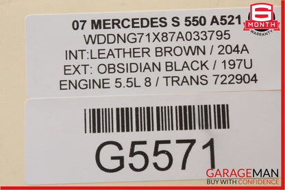 07-09 Mercedes S550 CL550 Bluetooth Mobile Cell Phone Control Controller Module