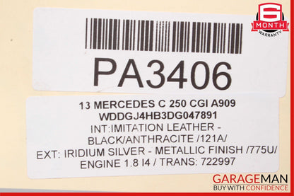 12-15 Mercedes C250 SLK250 7G Tronic Automatic Transmission Assembly 722.997 98k