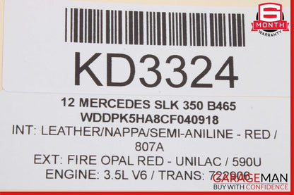 12-20 Mercedes R172 SLK350 SLC300 Convertible Left Top Main Drive Lift Cylinder