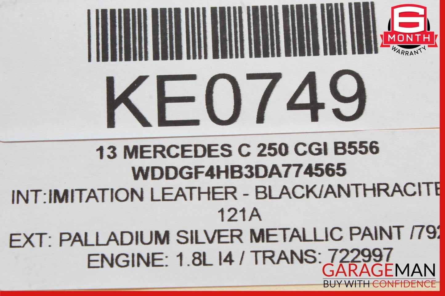 08-14 Mercedes W204 C250 C300 Front Right Side Curved Wishbone Control Arm OEM