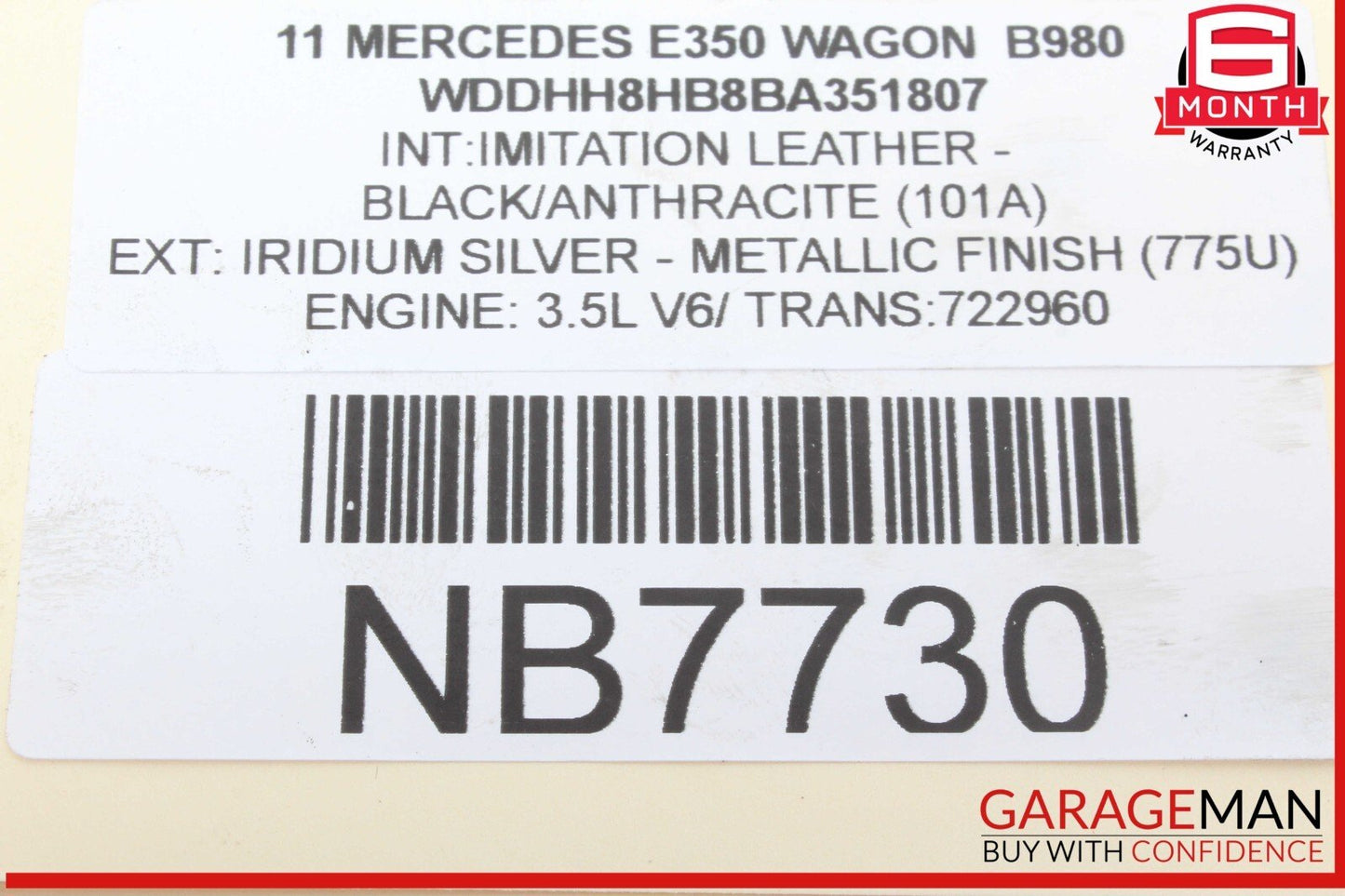 Mercedes W212 E350 Wagon S550 Front Right Engine Timing Chain Cover Plate OEM