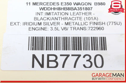 Mercedes W212 E350 Wagon S550 Front Right Engine Timing Chain Cover Plate OEM