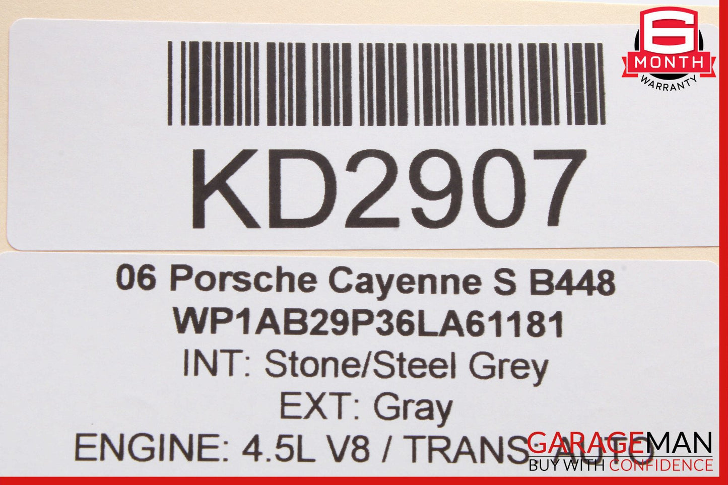 03-10 Porsche Cayenne 955 957 Rear Left or Right Side Upper Rearward Control Arm