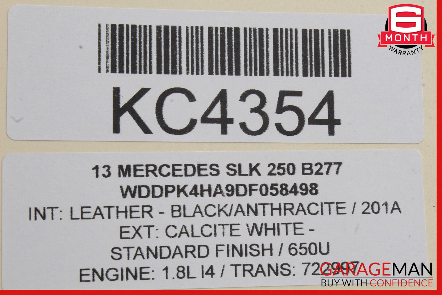 12-16 Mercedes R172 SLK250 Gear Shift Shifter Selector Box 1722670124 OEM