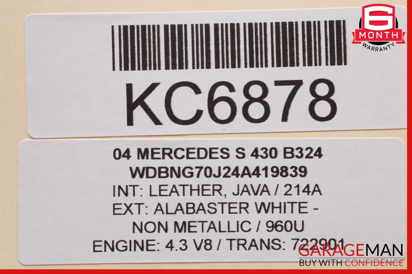 00-06 Mercedes W220 S430 Front Left Driver Side Seat Computer Control Module
