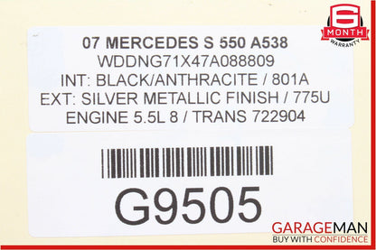 07-09 Mercedes W221 S550 Front Center Dashboard Trim Panel Bezel Cover Wood