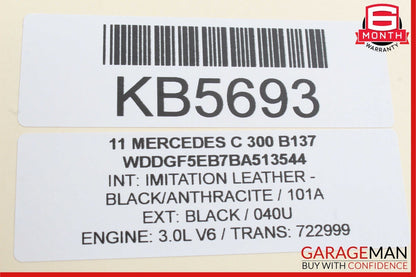 08-14 Mercedes W204 C300 C250 Interior Rear View Mirror Assembly Anthracite