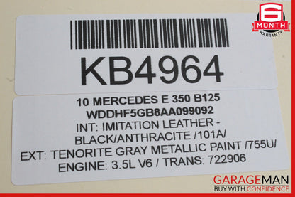 10-13 Mercedes W212 E350 E550 Front Right Exterior Door Handle White OEM