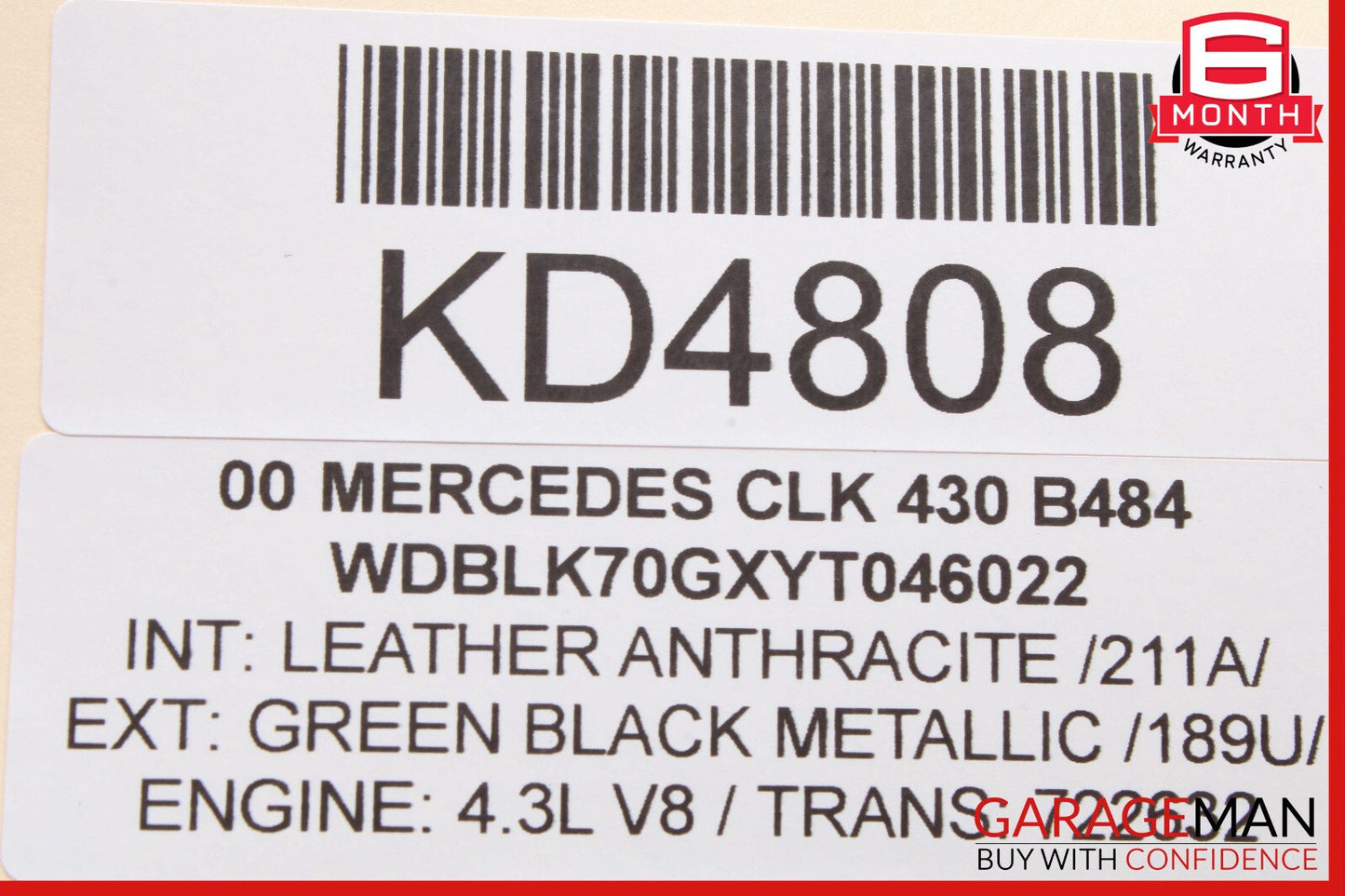 98-03 Mercedes W208 CLK430 Center Console Dashboard Control Panel OEM