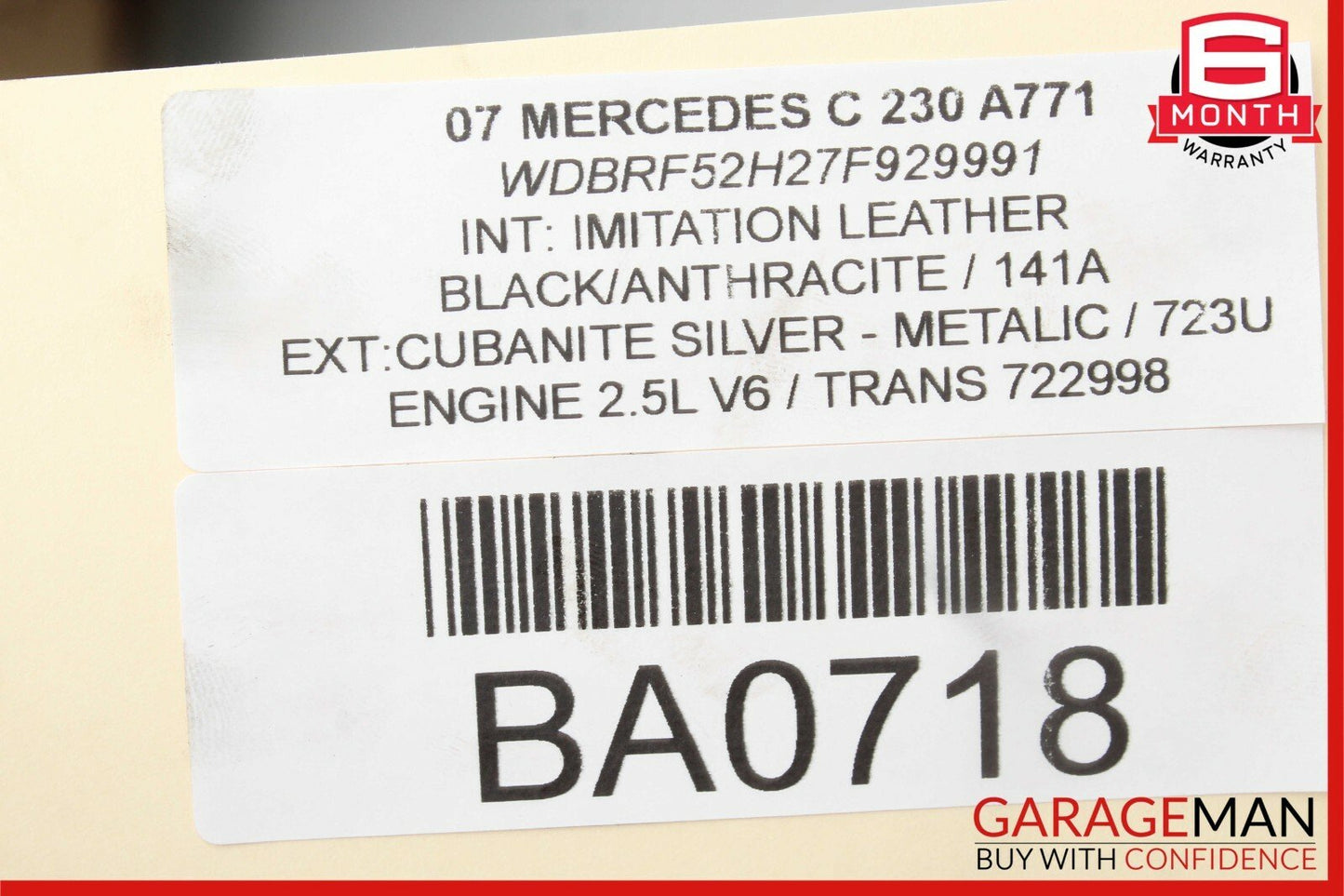 01-07 Mercedes W203 C230 C32 AMG Front Right Side RWD Lower Control Arm OEM