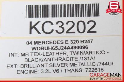 03-09 Mercedes W211 E320 E550 Rear Right Passenger Side Door Lock Latch Actuator