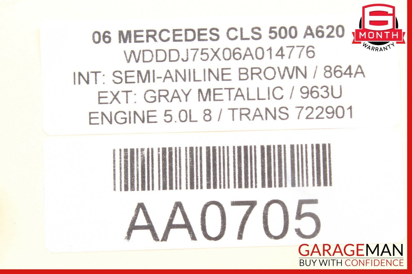 06-11 Mercedes W219 CLS350 CLS500 Rear Left Side Door Lock Latch Actuator
