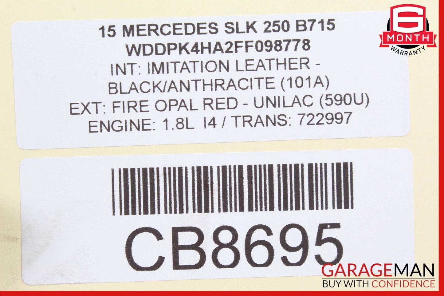 12-15 Mercedes R172 SLK250 C250 M271 Engine Starter Motor 0051513901 OEM