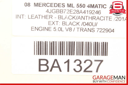 06-13 Mercedes W164 ML550 R350 TPMS Tire Pressure Control 1645403762 OEM