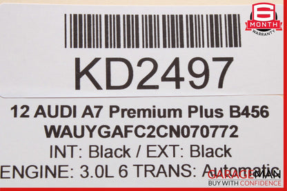 12-18 Audi A7 Rear Left Driver Side Door Window Regulator Motor OEM