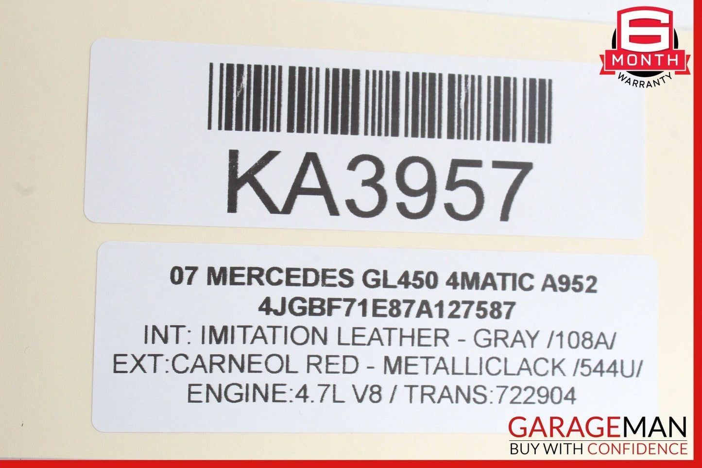 03-12 Mercedes X164 GL450 ML550 Front Right Side Seat Control Module Unit OEM
