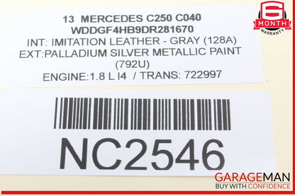 10-16 Mercedes W204 C250 E350 Front Interior Top Upper Rear View Mirror OEM