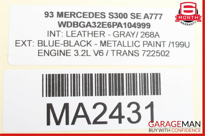 93-99 Mercedes W140 S300 SE Front Left Side Seat Switch Control OEM