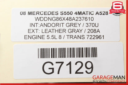 07-14 Mercedes S550 CL63 AMG Keyless Go Control Controller Module Unit OEM
