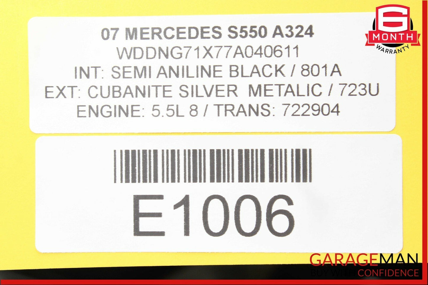 07-09 Mercedes W221 S550 S600 Front Right Passenger Under Seat Control Unit OEM