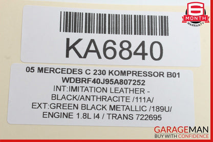 05-07 Mercedes W203 C230 Kompressor Hazard Light Door Lock Control Panel OEM